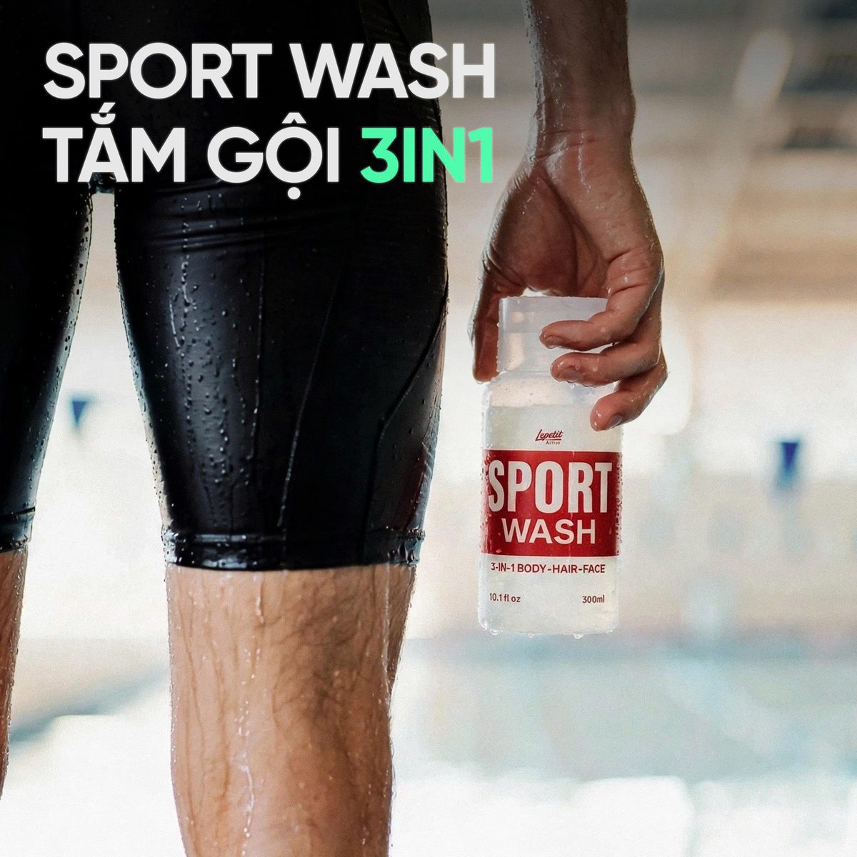 Sport Wash 3in1 cho người bơi lội